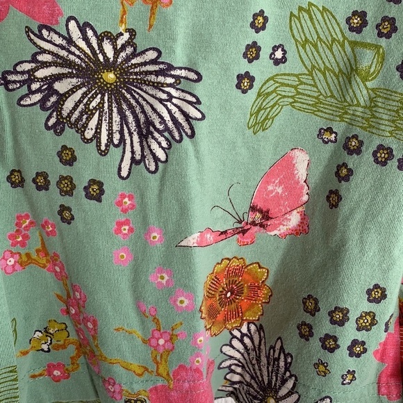Oilily Butterfly Floral Cotton Long Sleeve Tee sz 4 yrs old - Picture 3 of 7